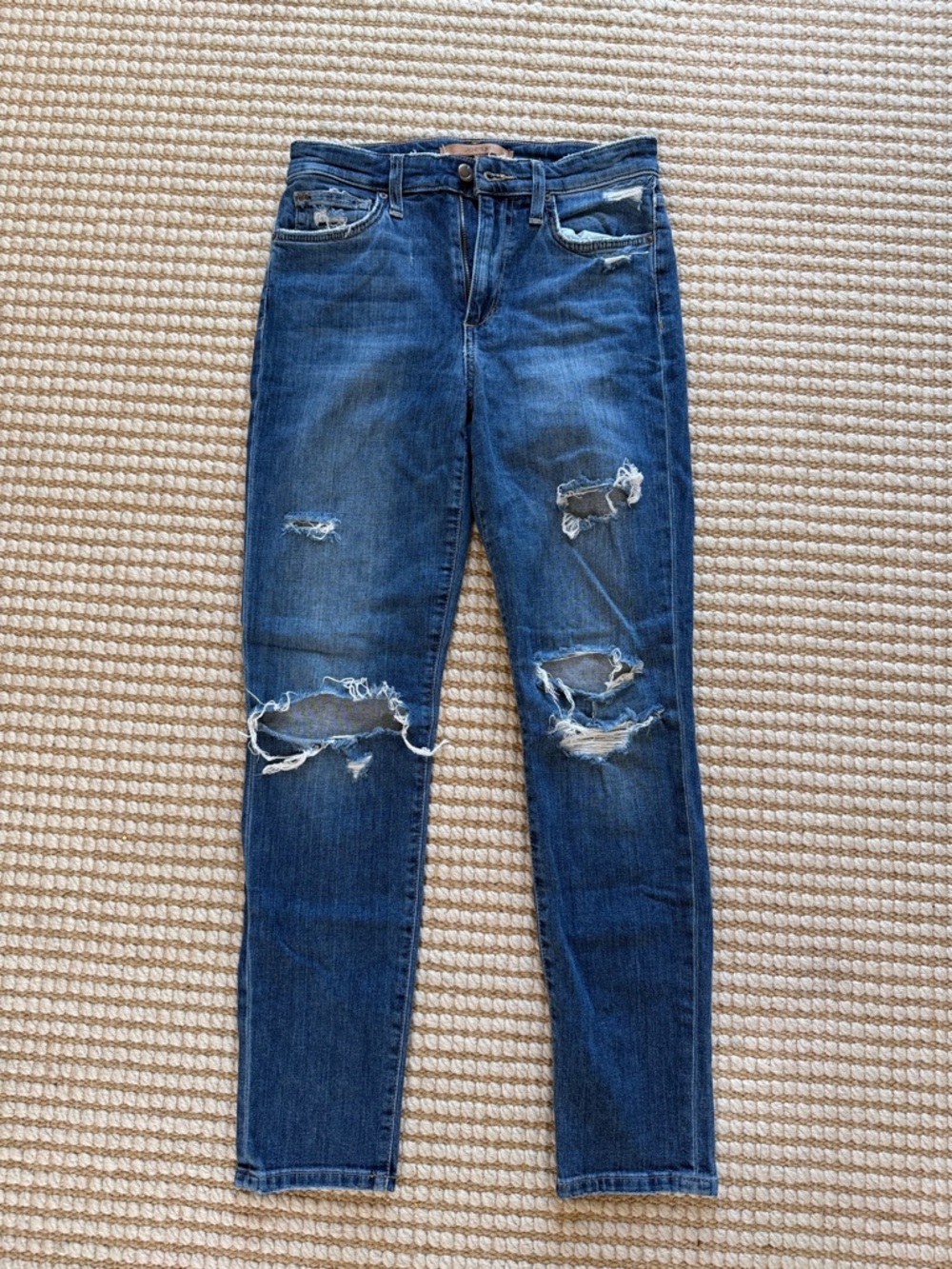Joe's Jeans “Charlie” High Rise Skinny Jeans - Dark Blue